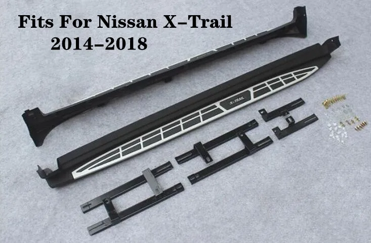 

High Quality Aluminum alloy Car Running Boards Side Step Bar Pedals Fits For Nissan X-Trail 2014 2015 2016 2017 2018