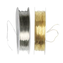 1 rolo de 22 metros cabo de fio de ferro jóias fazendo descobertas para diy nupcial headpiece 0.3mm