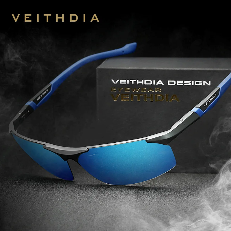 Мужские солнцезащитные очки VEITHDIA брендовые дизайнерские с поляризационными