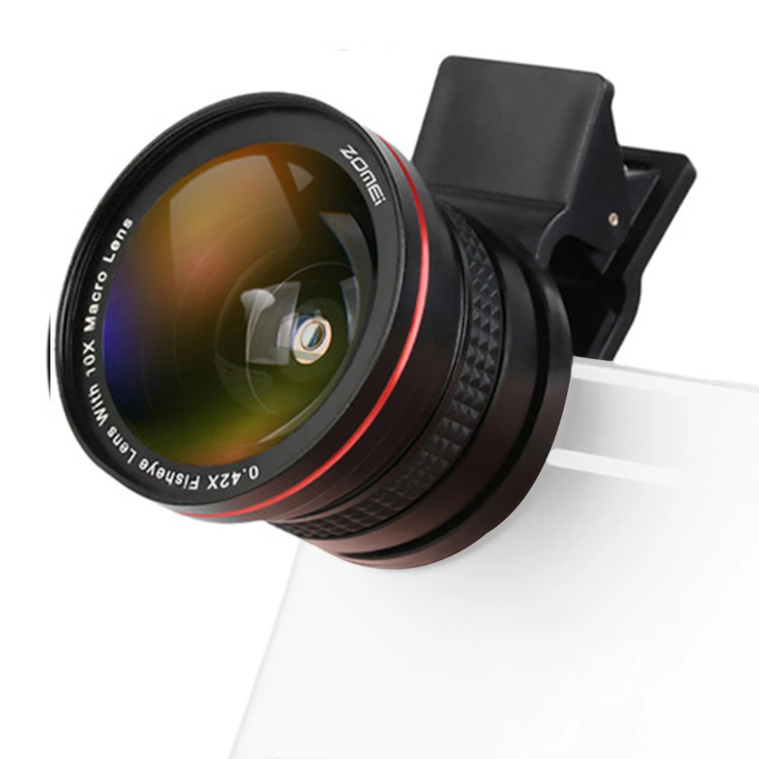 

ZOMEI 2 in 1 Clip-on 37mm 0.42X Fisheye Lens + Macro Mobile Phone Camera Lens for Cell phone iPhone 6/6s Plus/5s Samsung Galaxy