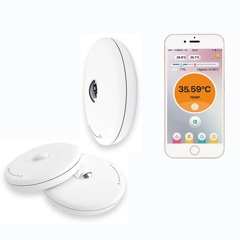 

Baby Intelligent Thermometer bluetooth APP Detected Monitor Safe Wearable Thermometers for IOS Android Health Care