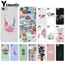 Yinuoda путешествие по всему миру Новинка чехол для телефона Fundas чехол для Apple iPhone 8 7 6 6S Plus X XS MAX 5 5S SE XR Чехол для мобильного телефона
