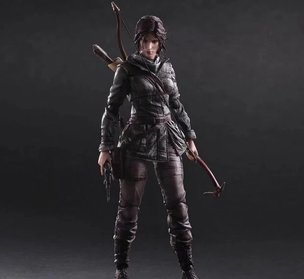 Play Arts Kai PA Tomb Raider Lara Croft фигура игра искусство 25 см ПВХ фигурка кукла игрушки дети