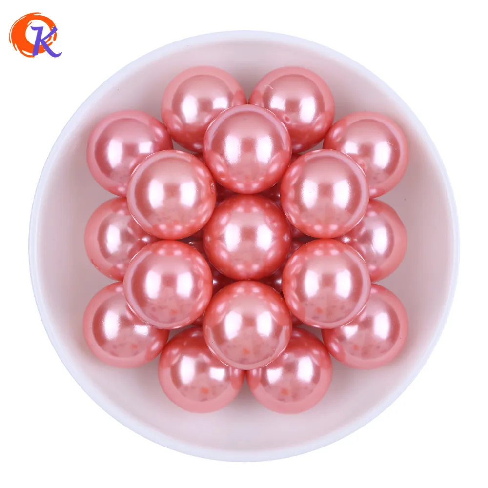 Price Cordial Design Charms Jewelry Colorful 6 20MM Acrylic Round Imitation Pearl Beads For Chunky Beads Necklace Bracelet Making