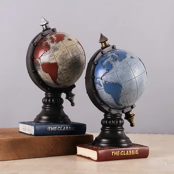 

Globe retro decoration window display American soft decoration wine props gift Home Furnishing Decor