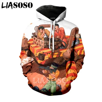 

LIASOSO 2019 Winter New Men Women Sweatshirt 3D Print Anime Akira Hoodie Long Sleeve Top Casual Harajuku Hip Hop Pullover B046-4