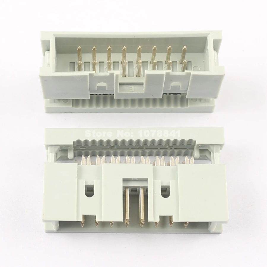 

5Pcs Per Lot 2.54mm 0.1" Pitch 2x8 Pin 16 Pin IDC Male Box Header Flat Cable Connector