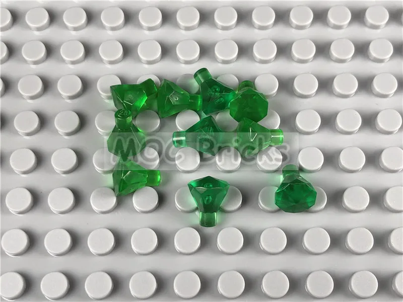 50 шт./лот кубики MOC Trans зеленая бижутерия драгоценный камень алмазные