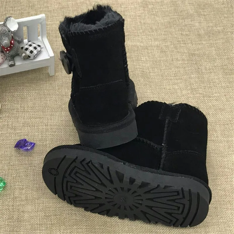 

Australia Children Shoes Kids Snow Boots Brand Winter Plush Baby Girls Snow Boot Warm Shoes Genuine Leather Toddler Boy Boots