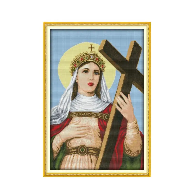 Our Lady's Cross DIY Embroidery Figure Sewing Manual Christian Jesus Furniture Stitch Kit Decorations Paintings | Дом и сад