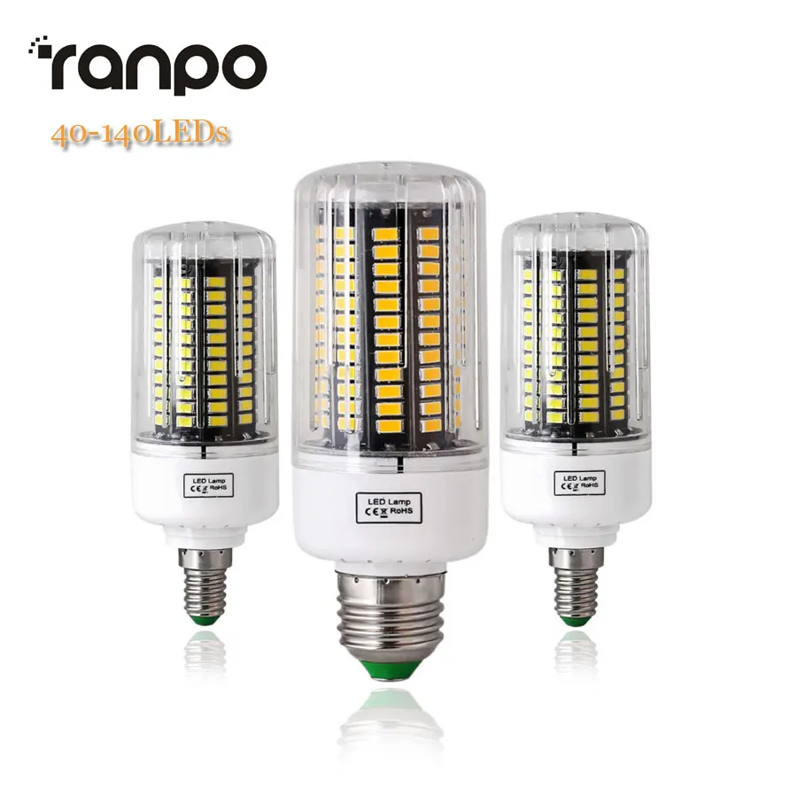 E27 E14 светодиодный лампы светильник s 5736 SMD Светодиодная лампа 3 Вт 5 7 9 12 15 18 220V 110 В