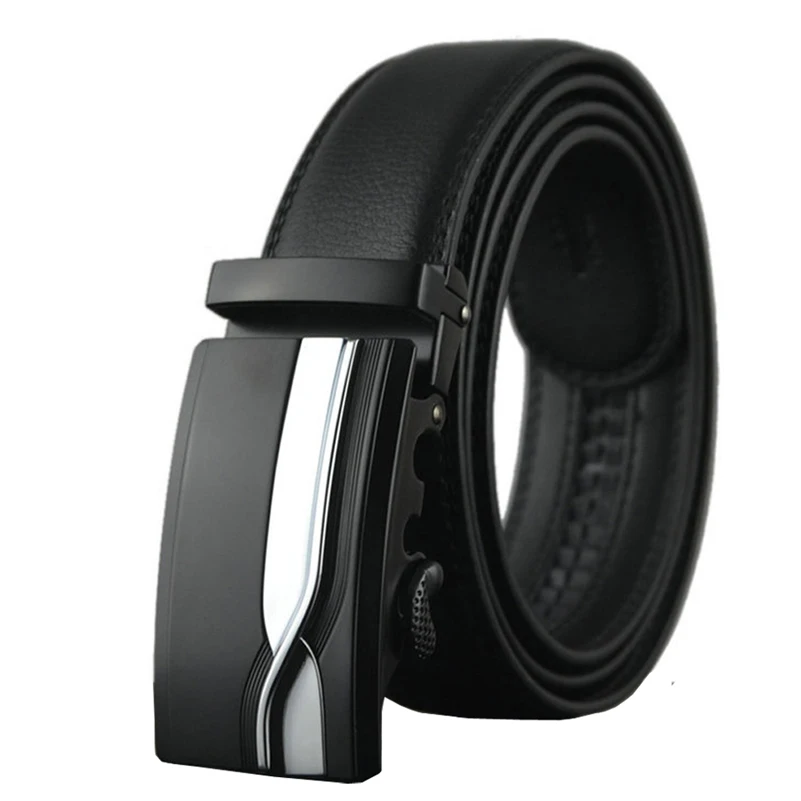 Men's Genuine Leather Ratchet Dress Belts 1.38 Wide Famous Brands gg