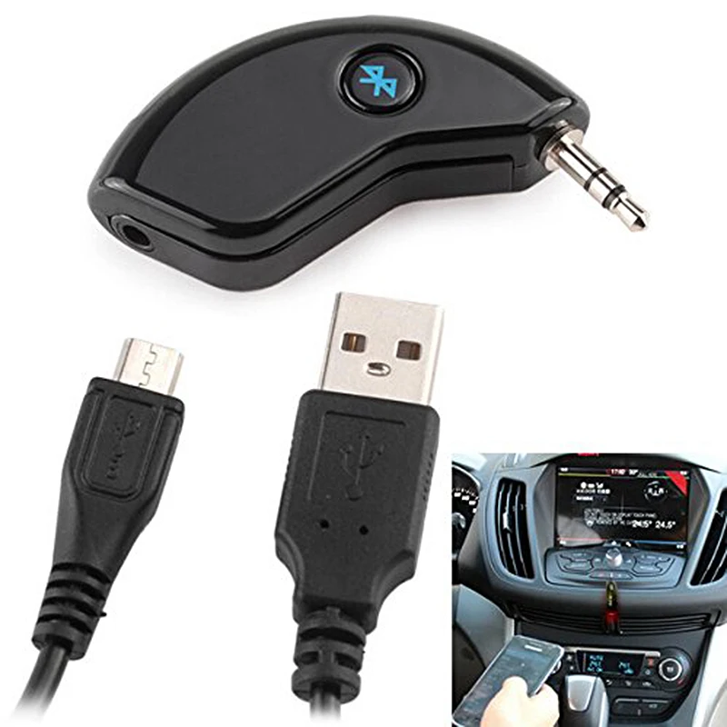 Автомобильный портативный приемник Bluetooth для музыки и телефонных звонков