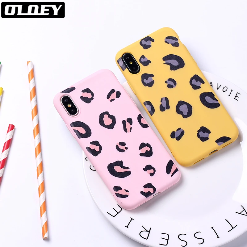 

Sexy Colorful Leopard Print Panther Soft Candy Silicone Phone Case Cover Coque For iPhone 11 7 7Plus 6 6S 5S 8 8Plus X XS Max