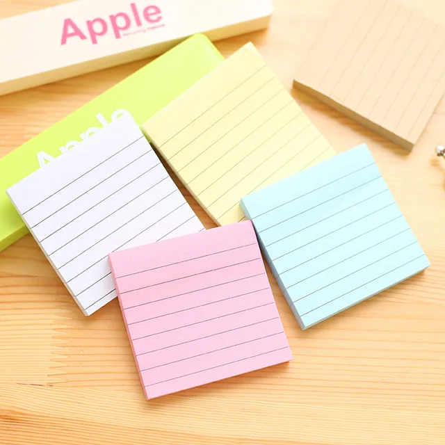 Free ship!1lot=20pc!Simple color paper horizontal notes / small memo