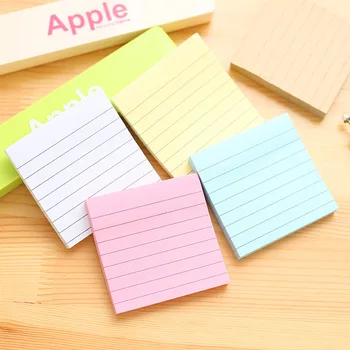 

Free ship!1lot=20pc!Simple color paper horizontal notes / small memo pad/sticky note / tear message stick note/ convenient paste