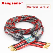 Un par de Xangsane sin oxígeno cable de audio de cobre HI-FI de gama alta amplificador altavoz cable de cabeza de Banana