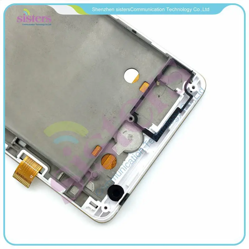 LEN0033 Black White Original Full LCD Display Touch Screen Digitizer Assembly With Frame Replacement Repair Parts For Lenovo A536 (6)