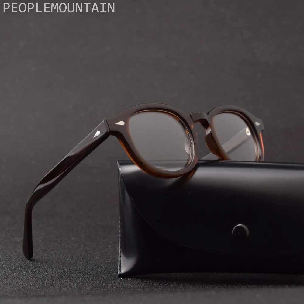 

Optical Glasses Frame Men Women Johnny Depp Glasses Computer Transparent Eyeglass Brand design Acetate Prescription Glasses