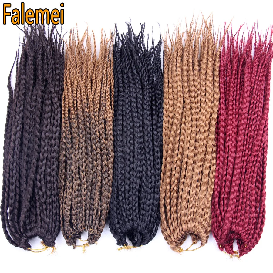 FALEMEI Crochet Braids Hair 75g Box Braids Kanekalon Hair ...