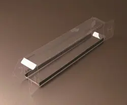 Двухсторонняя печатная Толстая пластиковая ПВХ переработанная прозрачная коробка, Заказная пластиковая коробка из ПВХ с отверстием для