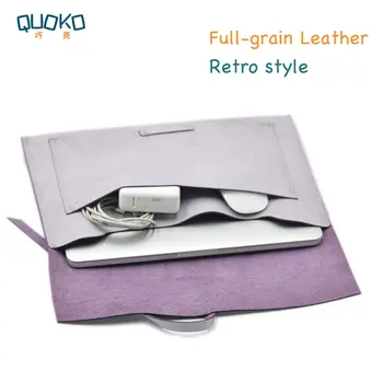 

Retro style Laptop Bag super slim sleeve pouch cover,100% Full-grain Leather laptop sleeve case for HP Spectre Envy x360