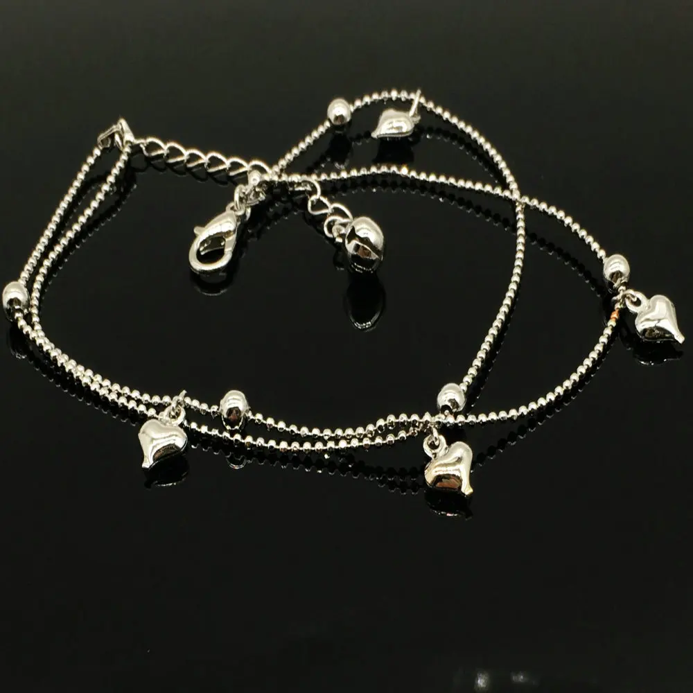 Wholesale Little Bell Anklet Bracelet Titanium Steel Women Girl Lover