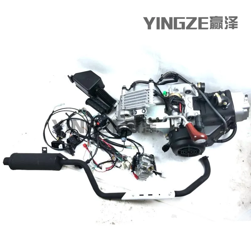

150-200CC GY6 Go Kart Karting Four Wheel ATV Air Cooled Oil Cooling Motorcycle CVT Reverse Gear Engine With Exhaust