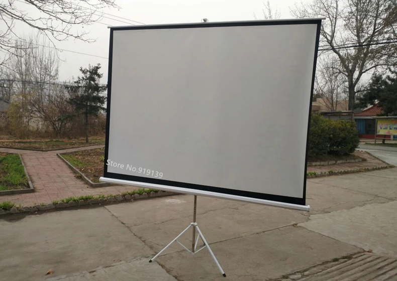 100inch 4x3 tripod projection screen title pic 33