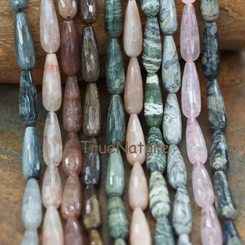 20170926-BE6145- Faceted Water Drop Beads-10x30mm-4.16g