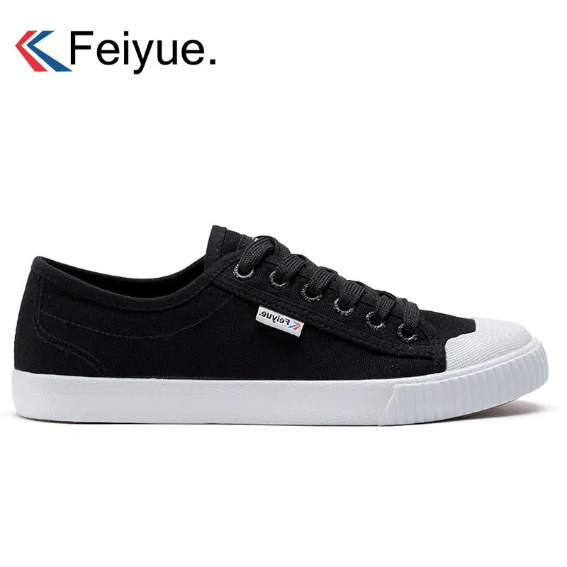 Feiyue/мужские и женские спортивные кроссовки; цвет черный, белый; парусиновая обувь; мужские низкие классические уличные спортивные кроссовки для бега; кроссовки для скейтбординга