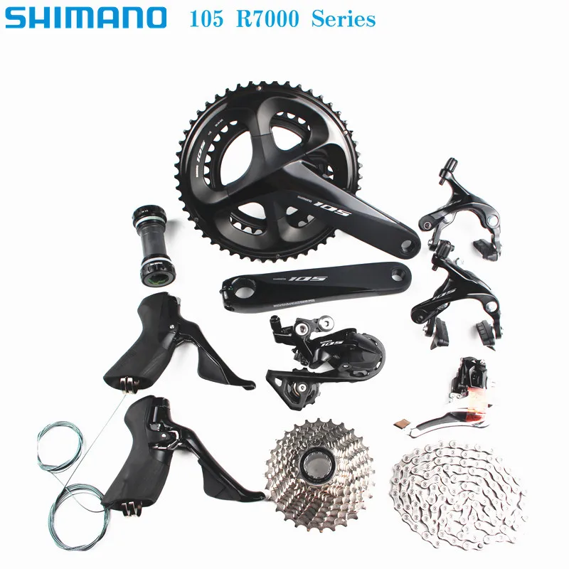 En Ligne SHIMANO 105 R7000 2x11 vitesse 170 172. 5 175mm 50 34T 52 36T 53 39T kit vélo de route groupe mise à niveau de 5800