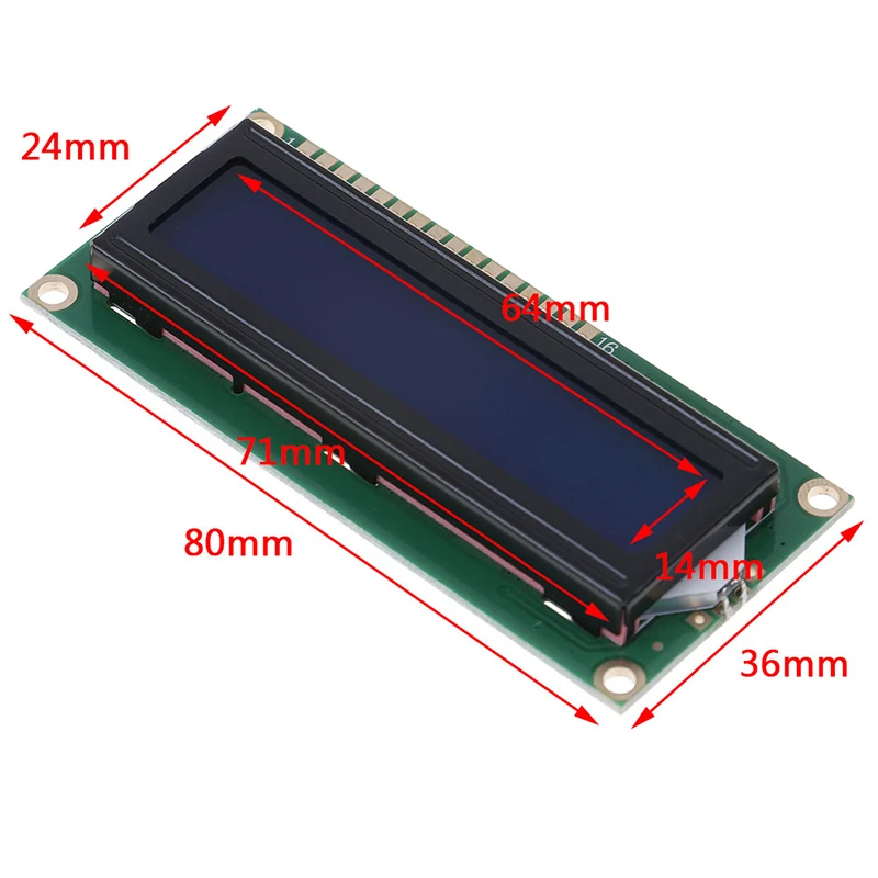 

1pc New LCD1602 Lcd Monitor 1602 5v Blue Screen White Code Backlight DIY Kit Accessories