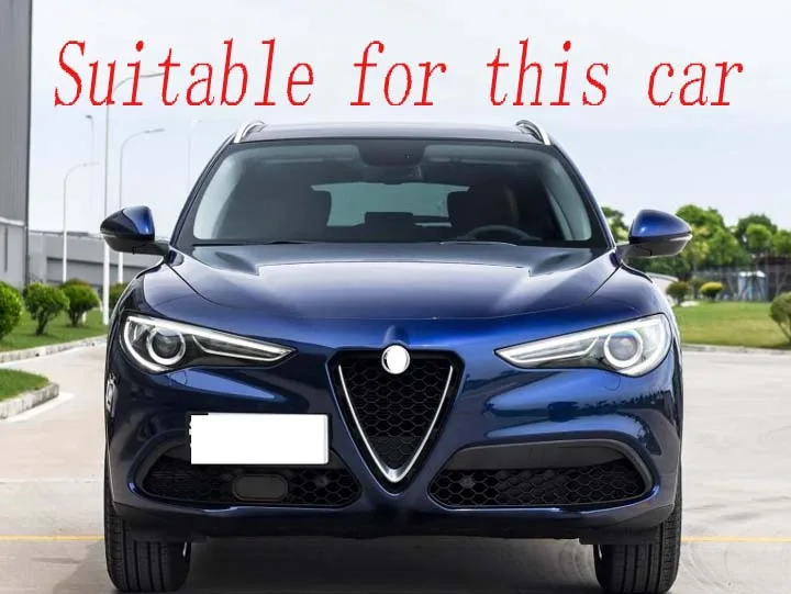 For Alfa Romeo Stelvio Car Accessories Carbon Fiber Style Air Vent Outlet Cover Dashboard Trim