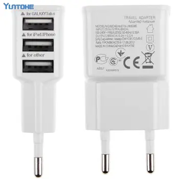 

5V 2A EU Multi 3 USB Charger Device Plug For Oneplus iPhone 7 6 5 For Samsung Travel Usb Power Adapter Wall Charger 200pcs/lot