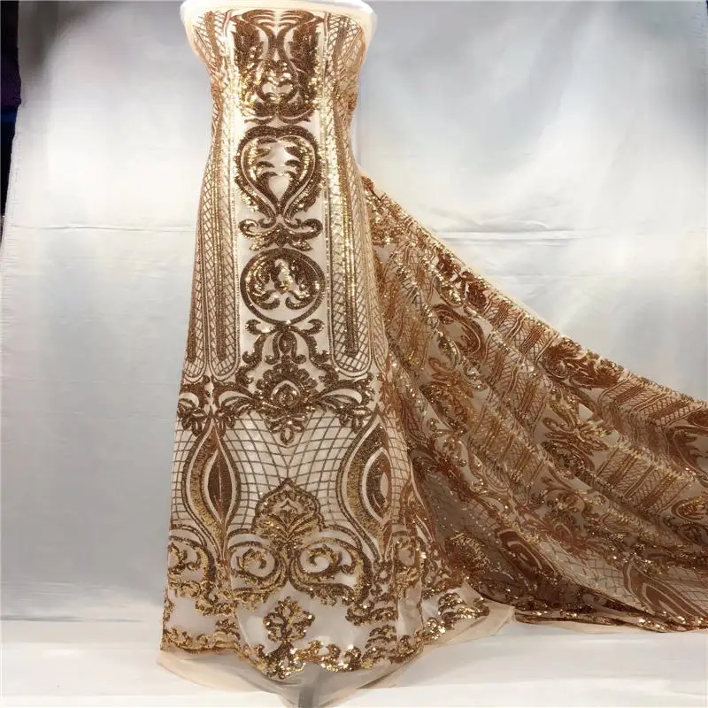 Special offer 2018 high quality african tulle 3d lace fabric Wholesale sequins French net for Nigeria wedding | Дом и сад