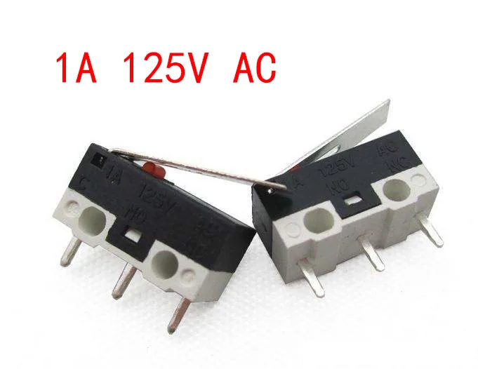 

200Pcs Limit Switch Push Button Switch 1A 125V AC Mouse Switch 3Pins Micro Switch Good quality