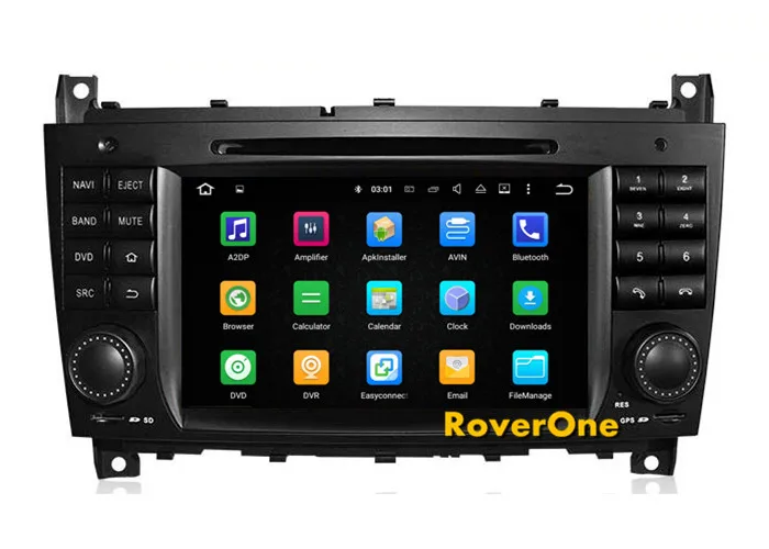 Flash Deal RoverOne Android 7.1 Car Multimedia Player For Mercedes W203 W209 Radio Stereo GPS Navigation DVD Bluetooth 3G WIFI PhoneLink 3