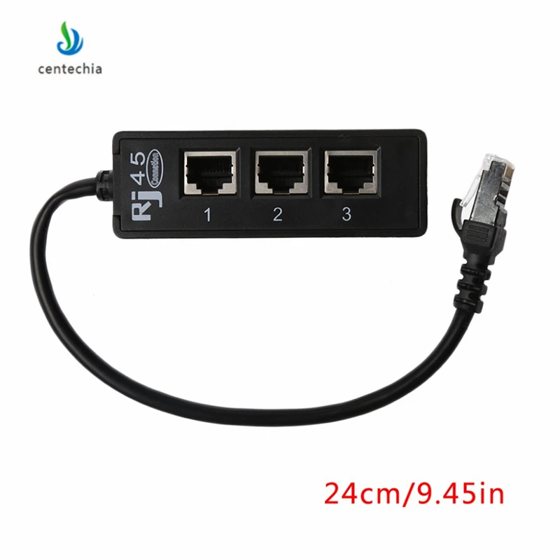 Адаптер Сплиттер от 1 до 3 розеток LAN Ethernet RJ45 usb sata|Компьютерные кабели и разъемы| |