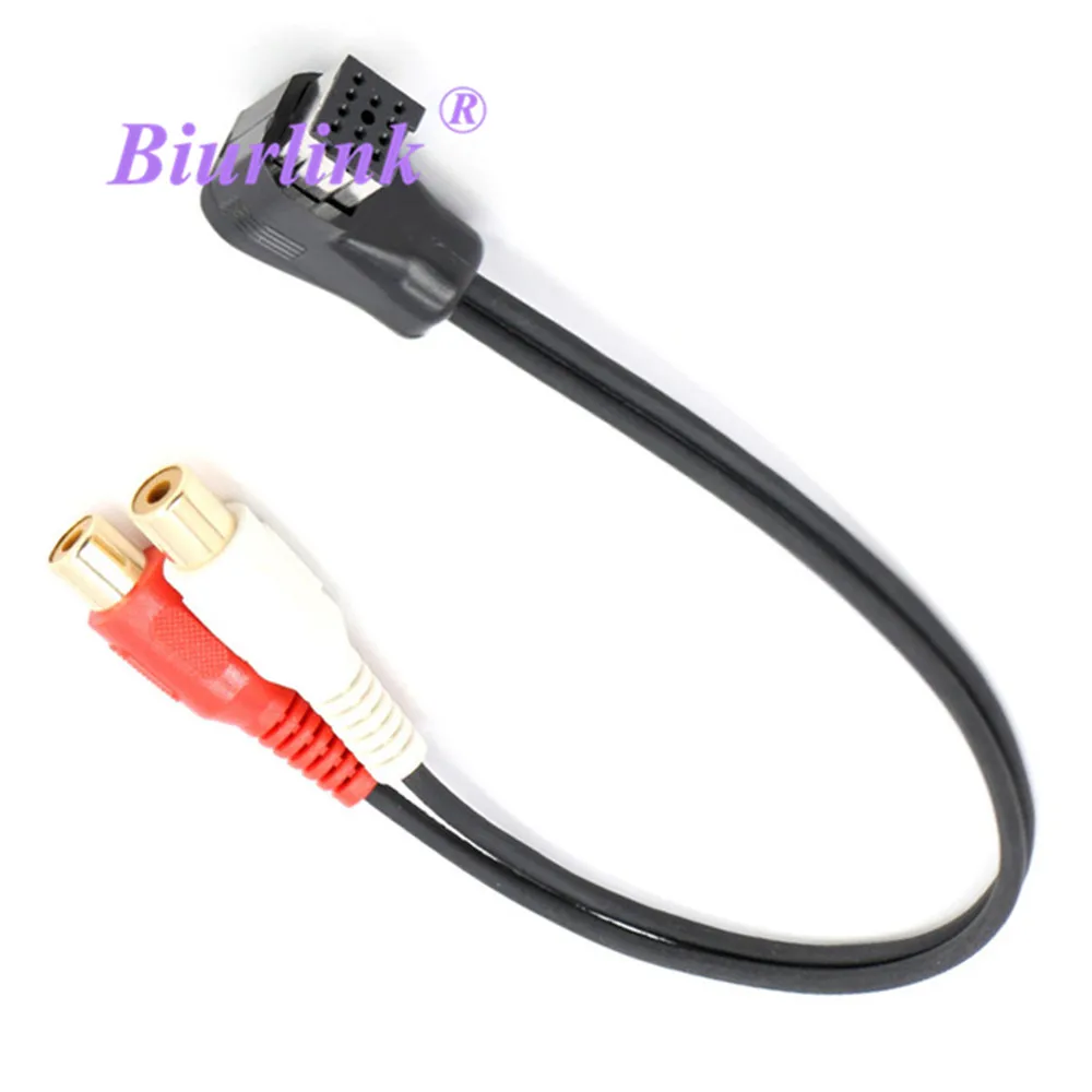 Biurlink 5pcs Car Radio Audio IP Bus Port AUX Input RCA Cable for ...