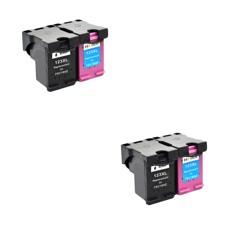 Совместимые чернильные картриджи LuoCai для HP 123 XL OfficeJet 3830 3831 3832 3833 3834 4650 4652 4654 4655
