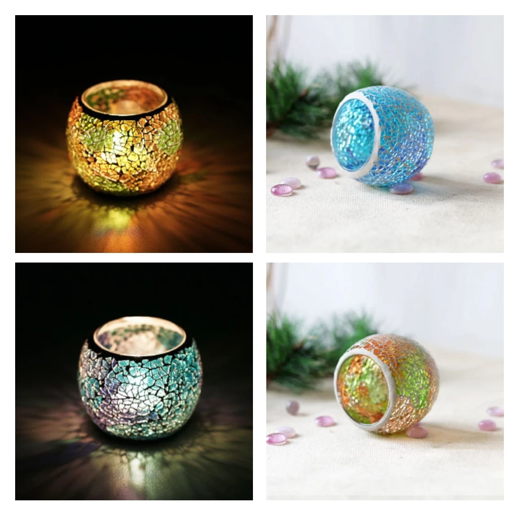 2Pcs Moroccan Home Votive Candle Tealight Candelabra Candlestick Lantern A