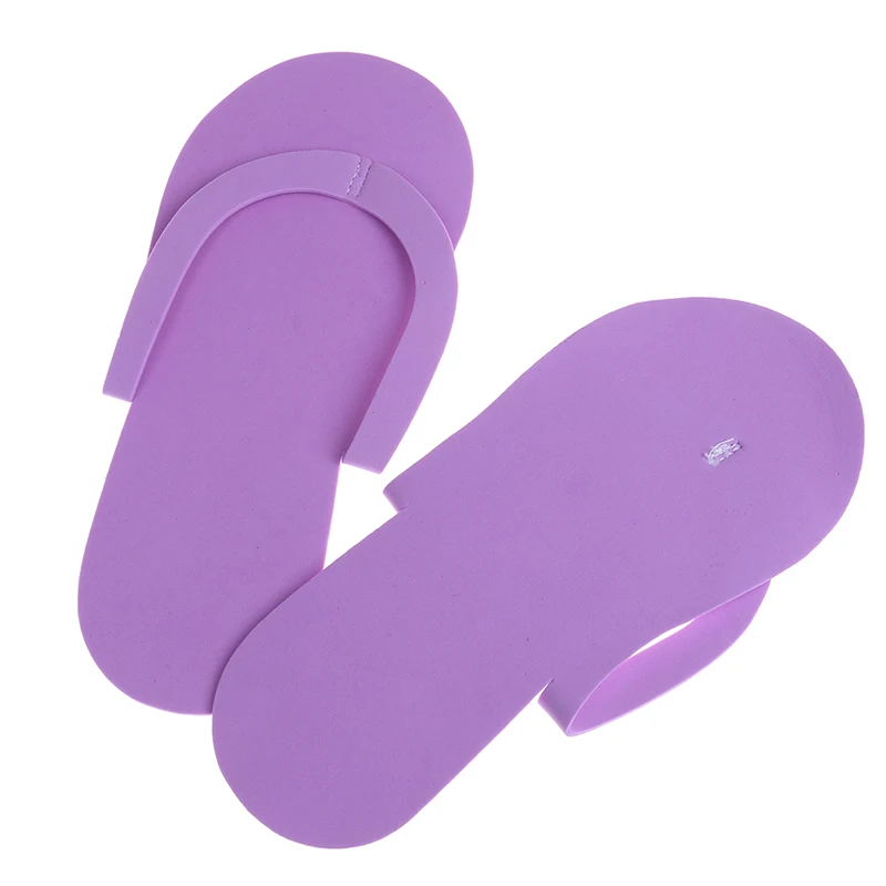 

12 Pairs Disposable Foam Slippers Spa Pedicure Sandals Pedicure Flip Flop Tools Foam Pedicure Slippper For Salon Spa