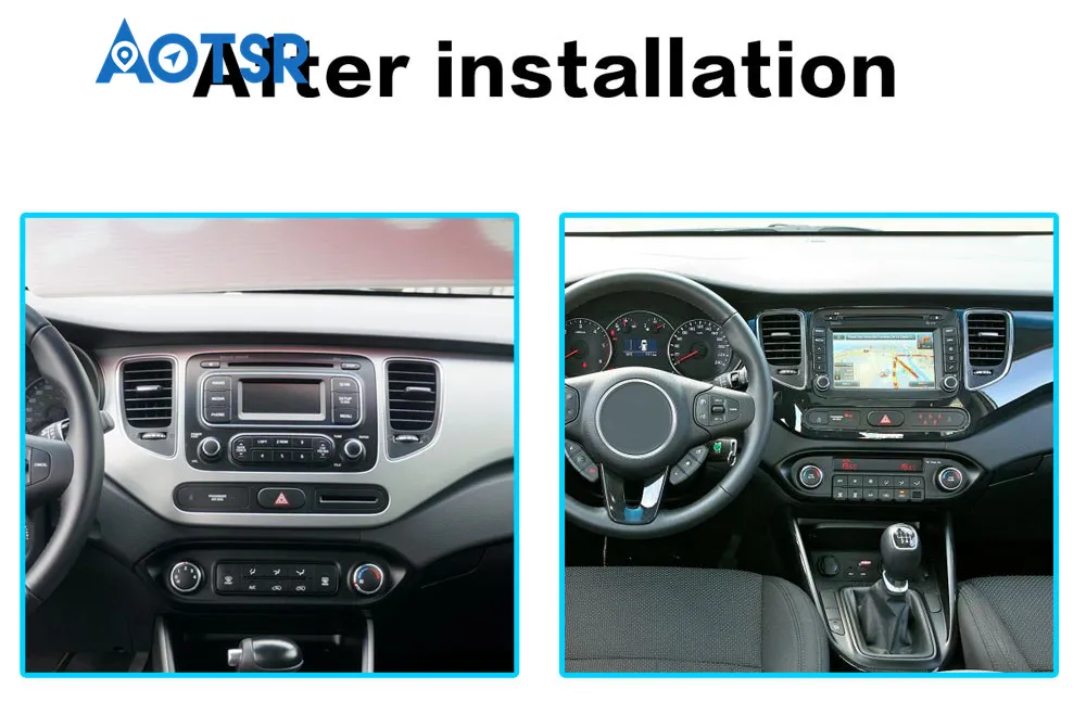Discount 9 inch Android 9.0 Car No CD DVD Player GPS Navigation For KIA CARENS 2013+ Auto Stereo radio tape recorder Multimedia Head unit 1