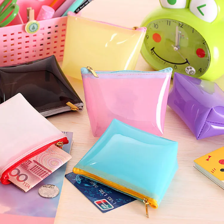 XYDYY Fashion Solid Candy Women Silicone Coin Purses Mini Square