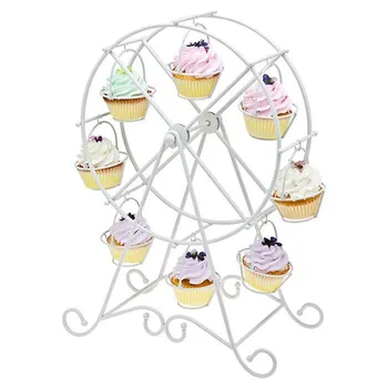 

2016 Baby shower ferris wheel cupcake stand turntable cake holder decoration for kid birthday wedding cake dressert stand
