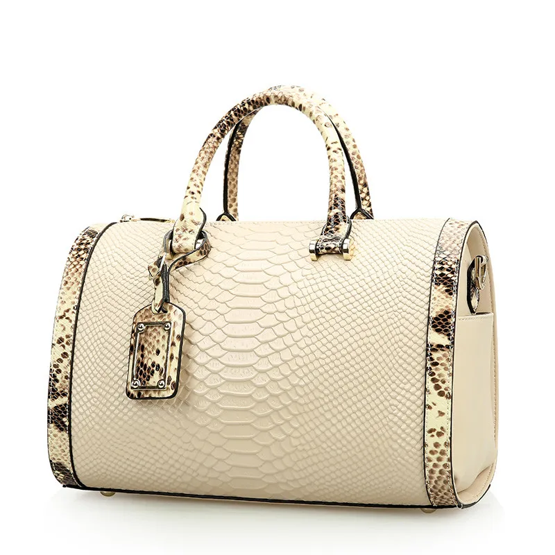 

Fashion Cowhide Women Bag Ladies Luxury Snake Shoulder Bags Designer Handbags High Quality Ladies Tote Bag Messenger Pack