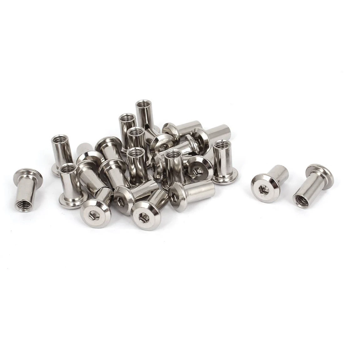 

25pcs M6 Rivet Hex Socket Head Cap Screw Barrel Nut Furniture Hardware