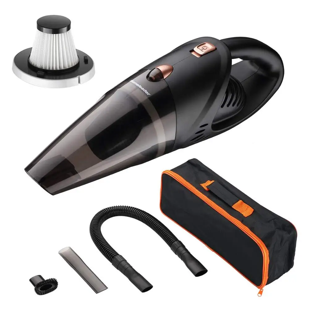 

Portable Cordless Handheld Auto Car Vacuum Cleaner Mini DC 12V Wet Dry LED Light Power Cord with Carry Bag