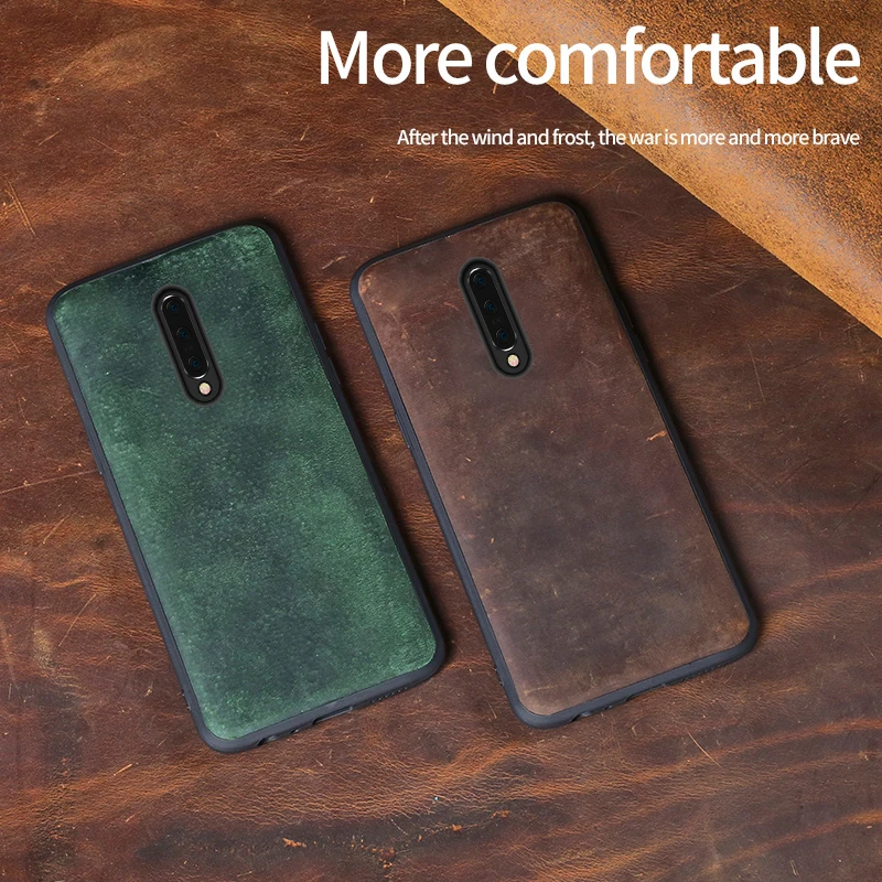 Натуральный выдвижной кожаный чехол для Oneplus 7 Pro 8 8T 6 6T One Plus 5 Nord 360 полный защитный